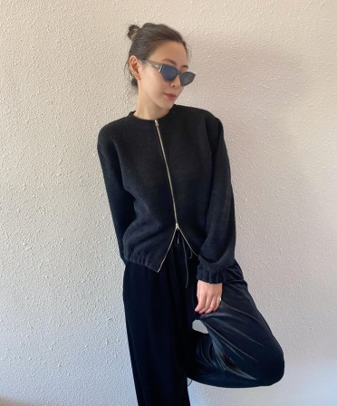 Black Round Neck Classic Track Suit #241230